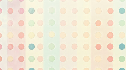 Soft-hued pastel polka dots seamless pattern for versatile background use