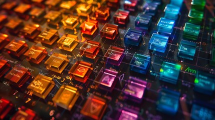 Obraz premium Charts showing the periodic table of elements