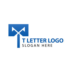 T letter logo and symbol vector