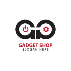 GG letter Gadget Shop Logo Design
