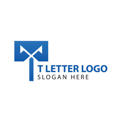 T letter logo and symbol vector