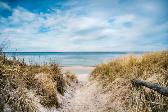 Strandweg Nonnevitz, Ostsee Insel R&uuml;gen 