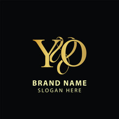 Luxury letter Y&O logo design