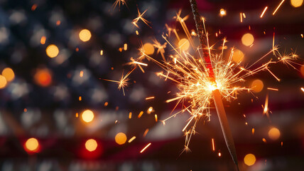 Obraz premium sparkler on bokeh background