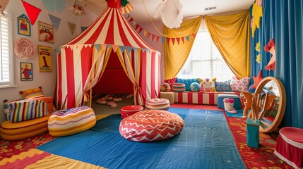 Vintage Circus Big Top Playroom