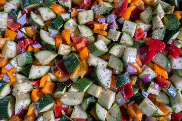 vegetables in the kitchen before cooking