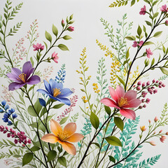 Obraz premium background with flowers