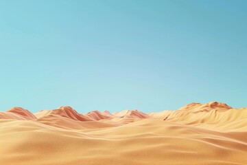 illustrations of desert landscape view