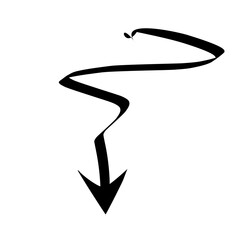 hand drawn arrow sign