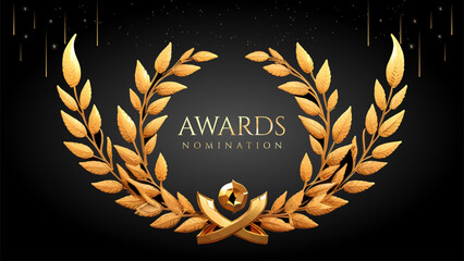 Golden Laurel Wreath Winner Award Nomination. Prestigious Recognition in Luxury 3D Design Concept and Abstract Corporate Elegance.