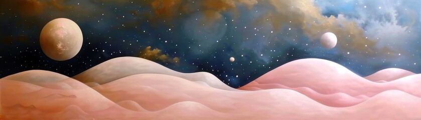 Awe-inspiring experiences, Cosmic Pinks and Blues, Paper Cutout, , Pixelated Thought Bubbles, , ,