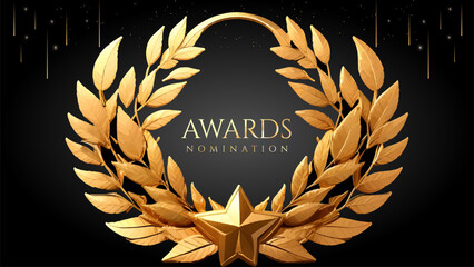 Golden Laurel Wreath Winner Award Nomination. Prestigious Recognition in Luxury 3D Design Concept and Abstract Corporate Elegance.