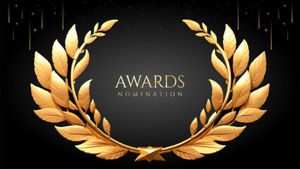 Golden Laurel Wreath Winner Award Nomination. Prestigious Recognition in Luxury 3D Design Concept and Abstract Corporate Elegance.