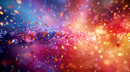 Explosion of confetti