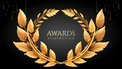 Golden Laurel Wreath Winner Award Nomination. Prestigious Recognition in Luxury 3D Design Concept and Abstract Corporate Elegance.