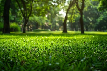 Fototapeta premium 芝生の綺麗な公園