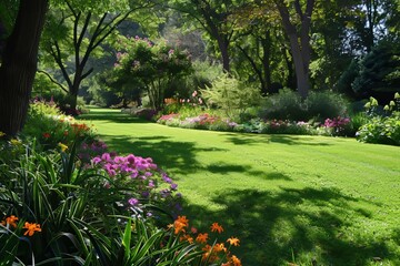 Obraz premium 芝生の綺麗な公園