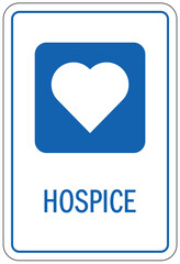 Hospice sign