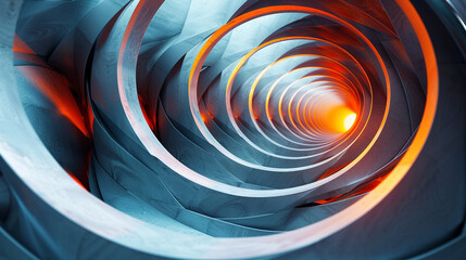 blue and red spiral