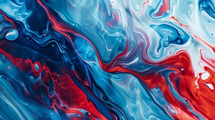 Obraz premium Vivid blue and red abstract swirls for dynamic backgrounds or creative graphics.