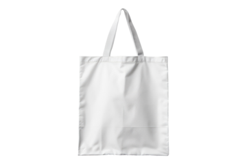 Blank tote bag isolated on transparent background