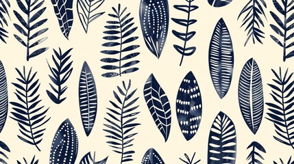 Stylish seamless pattern drawn by hand, presented in vector format.