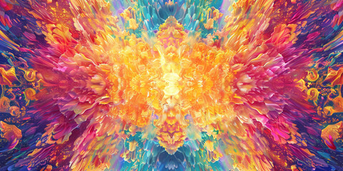 A flurry of vibrant colors explodes into the air, creating a stunning kaleidoscope of patterns that...