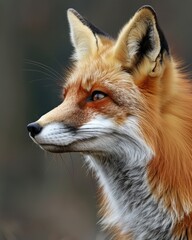 Naklejka premium Portrait of a red fox