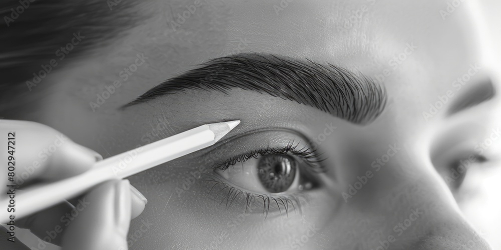 Poster Close up of a person using a pair of scissors, suitable for various projects