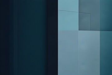 Minimalist abstract blue background Generative AI 