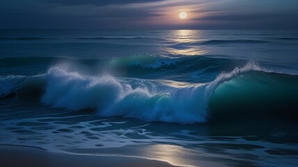 Ocean waves. Nature background.