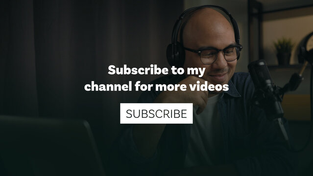 Text Animation for Subscribe Message on Social Media