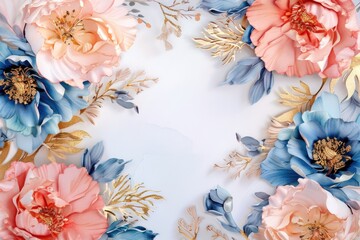 Beautiful flowers on a clean white background. Perfect for various design projects