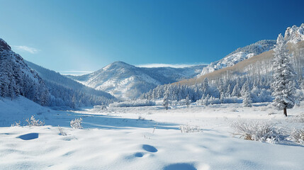 ski resort in the mountains