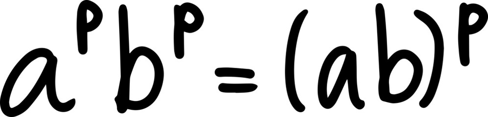 exponents rules handwriting