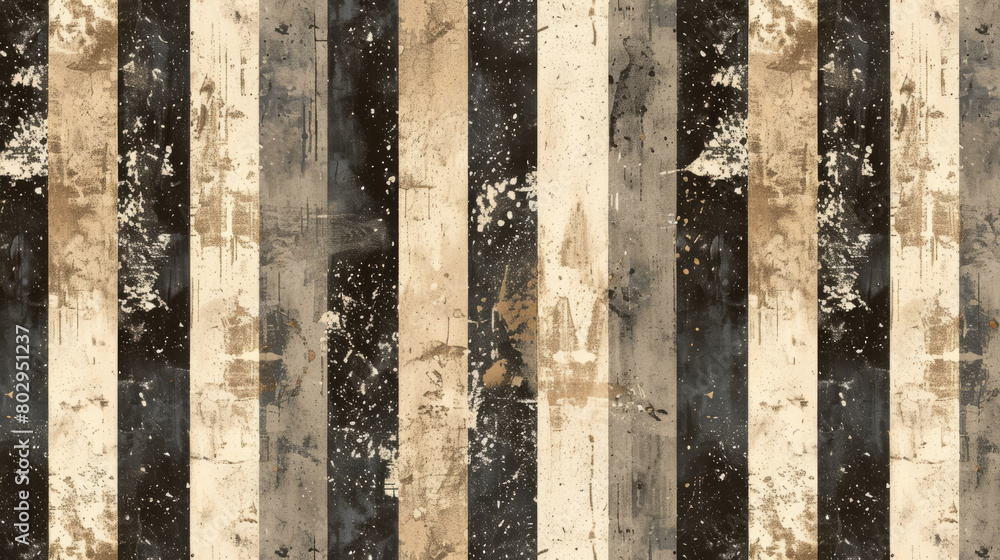Poster Vintage distressed wood panel pattern with rustic elements, ideal for background use