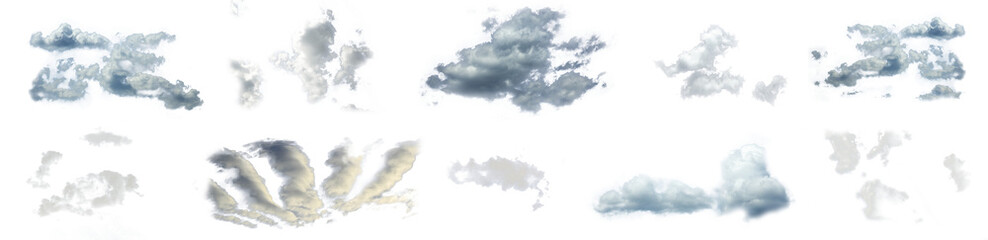set of cloud, smoky, isolated. Beautiful Cloud isolated In transparent background. cloud isolated	
