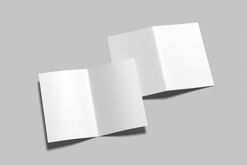 A5 Bifold Brochure Blank Mockup
