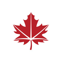 Maple leaf vector logo. Forest and wood symbol sign. Nature tree logo.