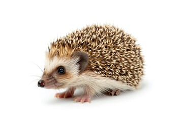 Obraz premium A small hedge sitting on top of a white surface. Suitable for various design projects