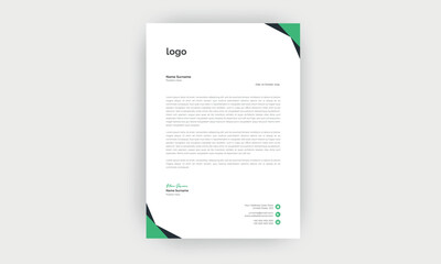 Simple and Creative letterhead Template design