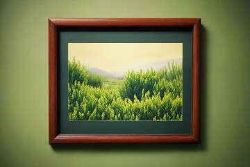 frame on grass