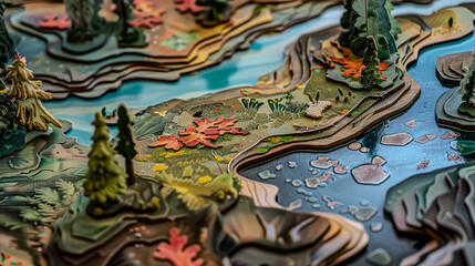 Create a captivating side view artwork illustratin