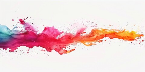 Fototapeta premium Colorful painting on a clean white backdrop, suitable for artistic projects