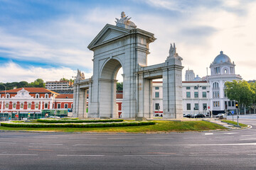 Puerta de San Vicente, southern entrance to the capital of Spain, Madrid.