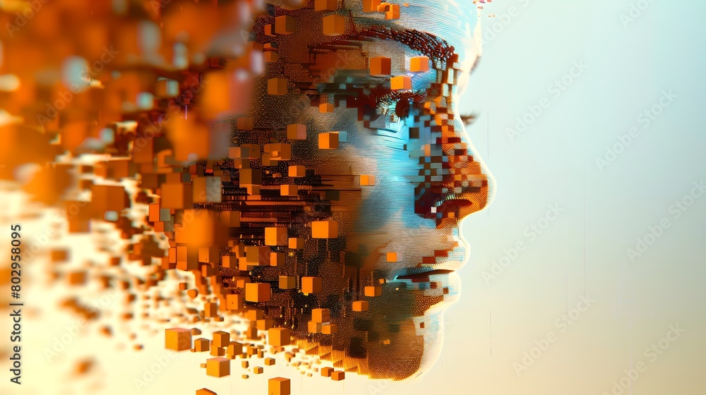 Poster digital transformation and the human element. a conceptual representation of ai and future technolog