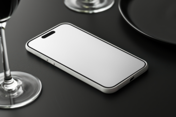 Phone screen png mockup, transparent design