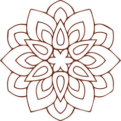 Beautiful mandala art, vector mandala design