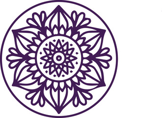 Beautiful mandala art, vector mandala design