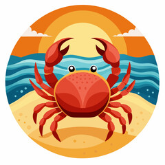 Crab vector art illustration (11)